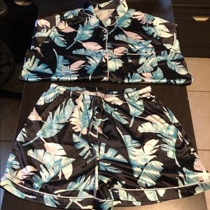 Tropical Silk pajama set xl